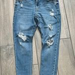 Old Navy Light Blue Distressed Skinny Jeans Photo 0