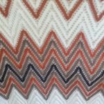 Chevron Patterned Top with 3/4 Sleeves White Photo 1