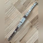 Seiko  Luxury Ladies Watch Blue Rectangular Dial Two-Tone Bracelet Cocktail Photo 10