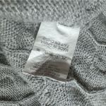 Gray Cable Knit Off the Shoulder Hi Low Sweater Small/ Medium Photo 3