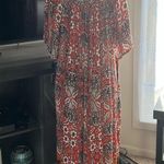 Go Softly Women’s Floral Print Dress Size Small Red Photo 4