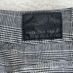 American Eagle Hi-Rise Mini Skirt Plaid Super Stretch Black White Size 4β Photo 9