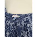 Fresh Produce  Women's 1X Blue Floral Capri Pants Elastic Waist  Cropped Photo 4