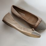 Franco Sarto Centara 2 Nude Mesh Metal Captoe Bow Ballet Flats Size 7½ Photo 3