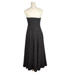 Source Unknown Vintage Polka Dot Fit And Flare Midi Length Strapless Dress Size Small Photo 1