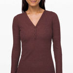 Lululemon  Close Call Henley Long Sleeve Photo 0