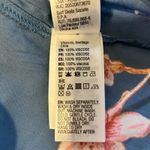 Roxy  NWT Shoulder Shimmy Size M Blue Floral Print Lightweigh Dress Photo 6