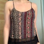 Papaya Floral Printed Lace Tank Top Photo 5
