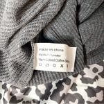 RXRXCOCO Leopard Animal Print Pullover Sweater Cozy Chic Top Size Small New! Gray Photo 6