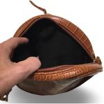 Crossbody Purse for Women Small Round Crossbody Bags Shoulder Handbags Brown Photo 1