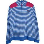 Vineyard Vines Nautical Stripe Shep Shirt Blue & White Pullover Medium Preppy Photo 0