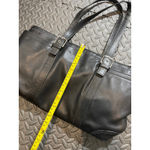 Coach Authentic  Hampton Large Black Leather Tote Bag Purse F10288‎ Womens Photo 7