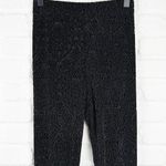 Topshop Burn Out Velvet Black Leggings Sheer Paisley Pattern Size 0 Photo 0