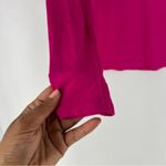 INC Pink Strappy Cutout Scoop Neck Long Sleeve Stretch Knit‎ Top Photo 4