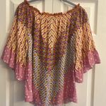 Hale Bob  Cathalina Blouse Viscose Off the Shoulder Medium Boho Festival Coastal Photo 6