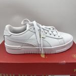 Puma Court Sneaker, White, Women's Casual Low Top Leather Shoes Size 6.5 Photo 7