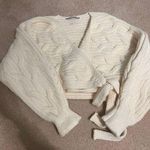 ZARA chunky knit wrap sweater Photo 0