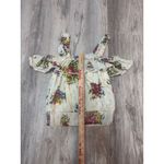 House Of Harlow 1960 Helena Ivory Floral Print Off Shoulder Crop Top Blouse S Tan Photo 5