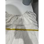 NYMÅNE White Linen Cotton Embroidered Puff Sleeve Tunic Dress Top S Photo 7