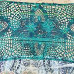 One World  Blouse Top Sz Petite Large Lace Sleeveless Easter Crochet High Low Photo 5