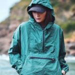 L.L.Bean VTG Anorak Womens Medium Teal Pullover Windbreaker Photo 1