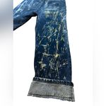 Lee Thrashed Bleach 90s Vintage Jeans 27β High Waisted Bootcut Dark Wash Denim Photo 5