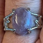 Exquisite purple amethyst S925 silver ring size 10 Photo 8