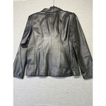 East 5th Women's Black Genuine Leather Jacket Size Large Photo 2