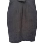 Kay Unger Kay‎ Unger Womens Black Floral Jacquard Sleeveless V-Neck Cocktail Dress Size 2 Photo 12