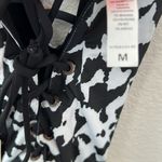 Maaji Majji Reversible Black and White Animal Boho Cow Print One Piece Swimsuit Size M Photo 11