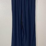 CO Medium Stretch Crepe Wide Leg Pants Navy New $650 Blue Photo 3