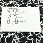 AQUA NEW Womens XS Floral Lace Crochet Overlay Sheath Dress Black White Photo 11