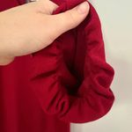 Nordstrom Charles Henry Red Tiered Bell Sleeve Cocktail Party dress Photo 5
