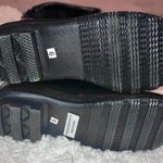 Shoes8teen Rubber Black Buckle Rain Boots Size 6 Photo 3