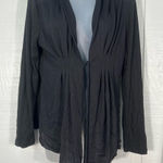 Carole Little Black Pleated Cardigan Sweater Size See Measurements EUC Size M Photo 0