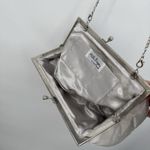 Carlo Fellini Nite Bag Silver Beaded Sequin Evening Clutch Crossbody Bag Y2k Photo 7