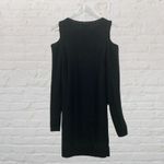 The Limited  Black Cold Shoulder Sequin Sweater Mohair XS Photo 2