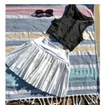 NWT, Aerie Offline Ribbed Crop Tank Top Black Size XS Gray Photo 2