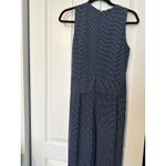 Long Tall Sally navy and white sleeveless pant romper US 8 39" inseam Blue Photo 6