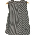 Rag and Bone Victor Black & White Stripe Sleeveless Silk Chiffon Blouse S Photo 4