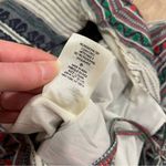 Alice + Olivia  Nance Embroidered Romper Tassel Striped Cotton Size 8 Photo 4