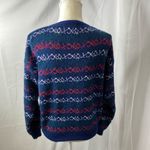 York Fair by Seiferts cardigan sweater medium Blue Photo 8