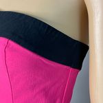 EXPRESS Stretch Strapless MIDI Dress Hot Pink and Black Size 8 Photo 8