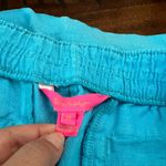 Lilly Pulitzer  100% Linen Shorts - Bright Blue - Size M Photo 2