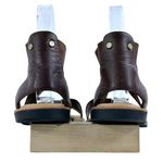 Sorel Ella Brown Leather Elastic Stretch Sandals Women’s Size 8 Photo 4