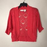 Allison Brittney  pullover open cardigan short sleeve top size medium Photo 0