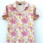 TheOneMFG Womens size medium white floral retro Collared Barbie dress Photo 3