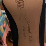 Kenneth Cole Vintage Black Heels with White Beads Photo 4