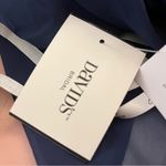 Celebrate by DB Studio High Neck Pleated Chiffon Gown Keyhole Front Marine 8 Blue Photo 3