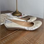 J.Crew  Metallic Silver Ballet Flats Photo 1